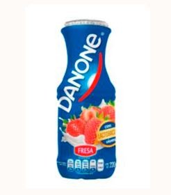 Yogur Danone paquete de 8 piezas de 220 g de fresa