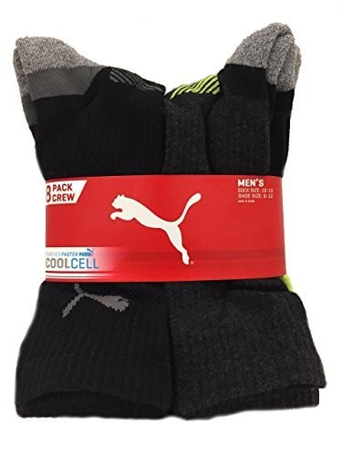 Paquete de 8 pares de calcetines crew Puma.