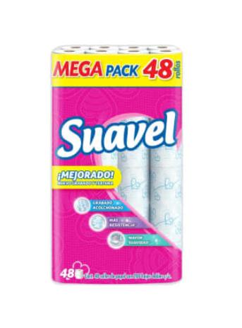 Papel higienico Suavel de 48 rollos