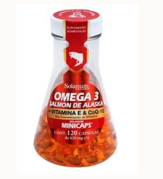 Omega 3 Alaska Salmon paquete de 120 cápsulas blandas