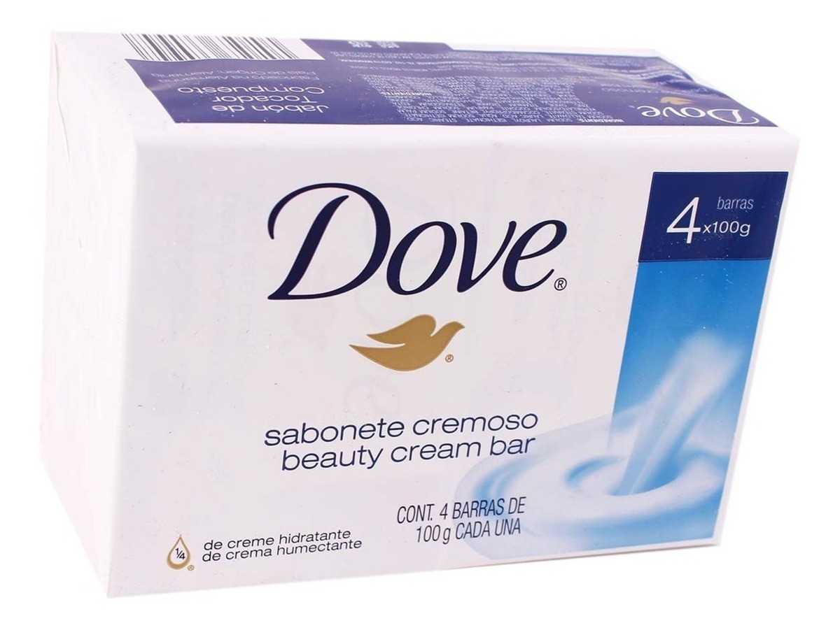 Jabón de tocador Dove paquete de 4 barras de 90 g cada una