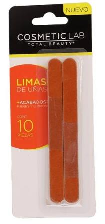 Lima de uñas para manicura paquete de 10 piezas
