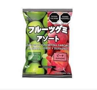 Gomitas de manzana verde y durazno 120g