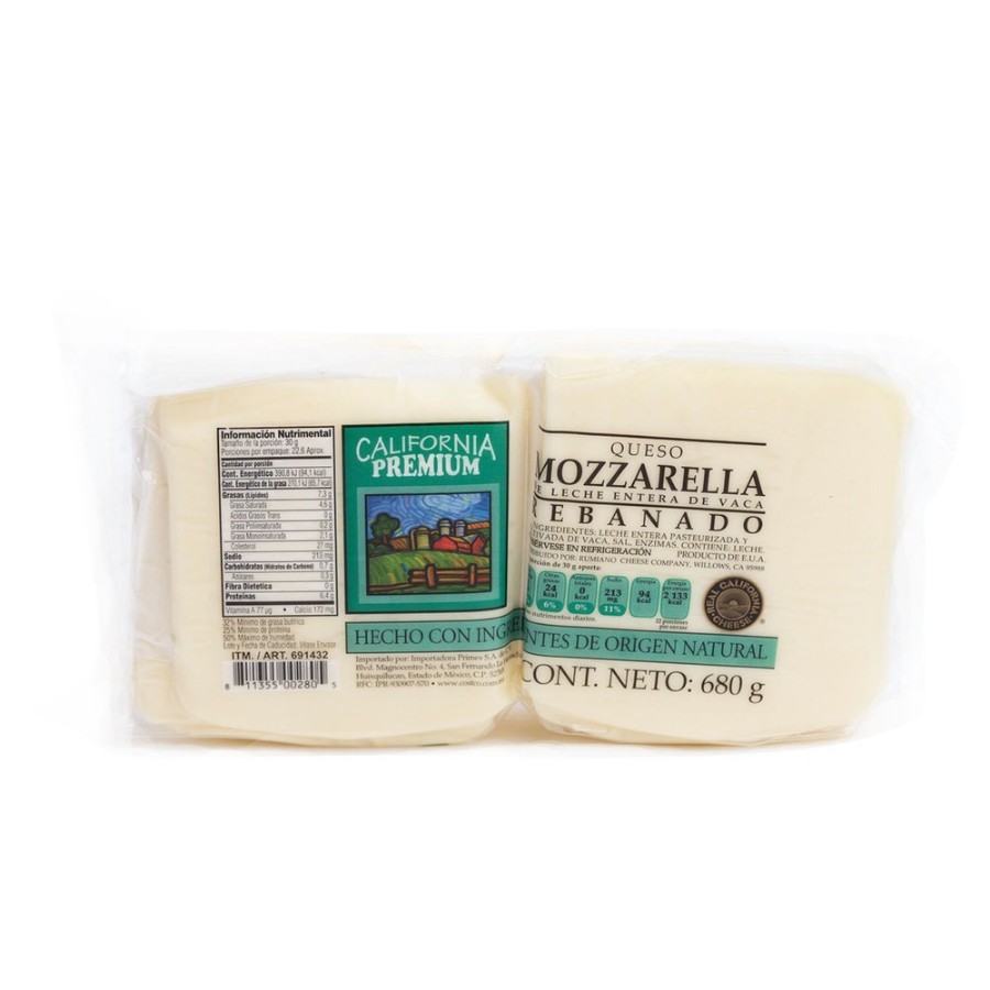 Queso mozzarella premium en rebanadas 680 g