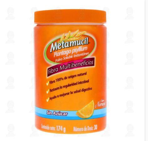 Fibra natural sabor naranja Metamucil 174 g