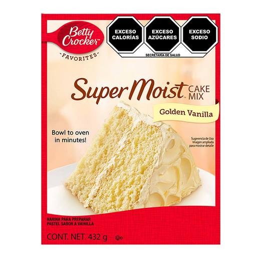 Mix para pastel de vainilla Betty Crocker 432gr
