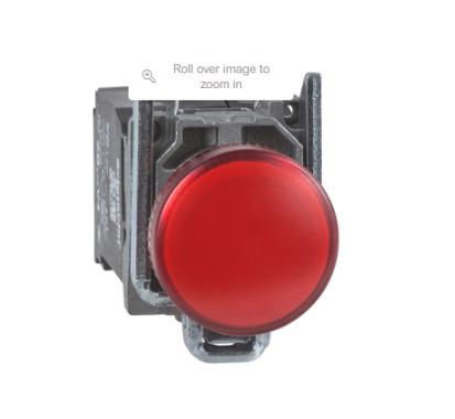 Luz piloto de 22 mm, 230-240 ACV color rojo
