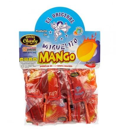 Bolsa de paletas de mango 12 piezas
