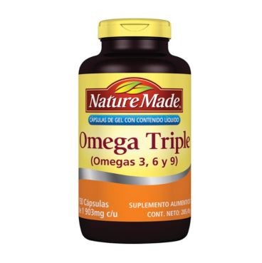 Omega Triple 3,6 y 9 Nature Made paquete de 150 cápsulas