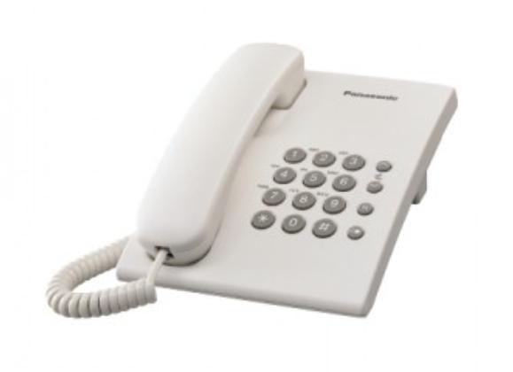 Teléfono básico Panasonic con cable
