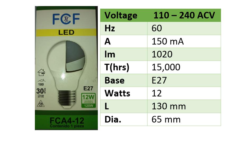 Foco LED apra 110-240 V