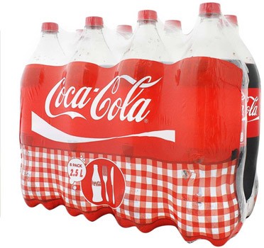 Coca-Cola paquete de 8 botellas de 2 litros cada una sabor original