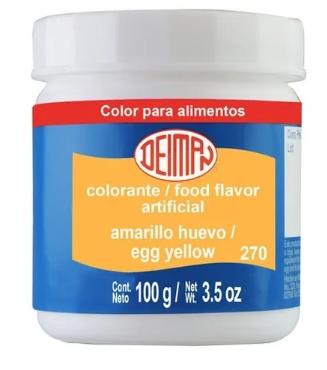Colorante vegetal amarillo huevo 100gr