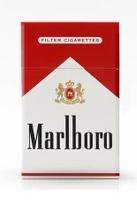 Cartón individual de cigarros Marlboro rojo
