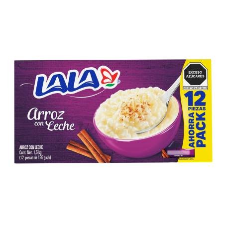 Arroz con leche 12 piezas de 125 g cada una