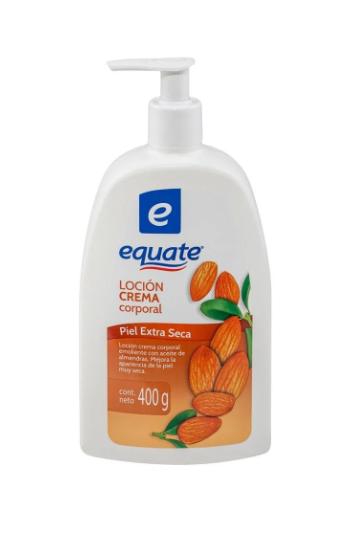 Loción corporal Equate con aceite de almendra para piel extra seca 400 g