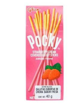 Galletas Pocky cubiertas de crema de fresa 40 g