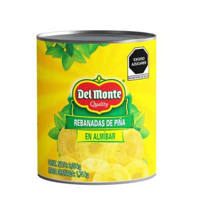 PIÑA EN ALMIBAR EN REBANADAS LATA DE 3 KG