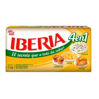 Margarina sin sal Iberia 1 kg