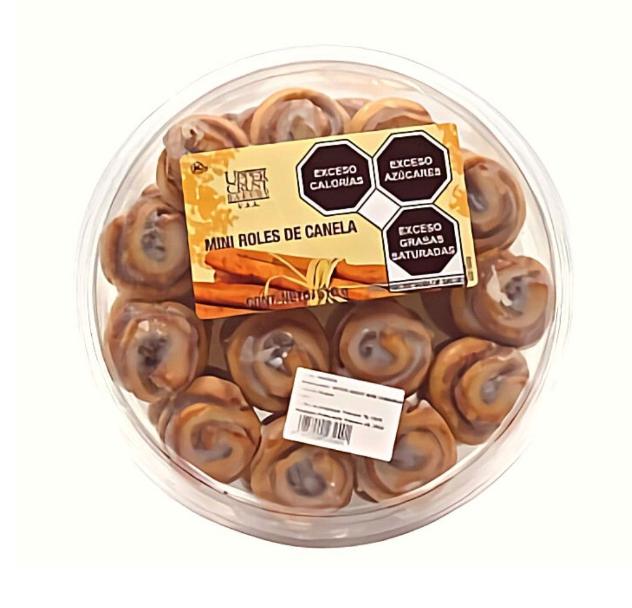 Mini roles de canela con glaseado 510 g
