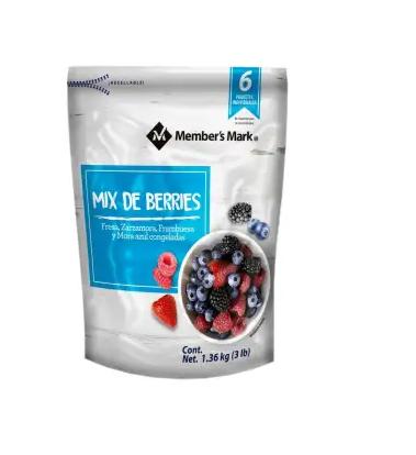MIX CONGELADO BAYAS 1,36 KG (FRESA, MORAS, FRAMBUESA, ARÁNDANOS)