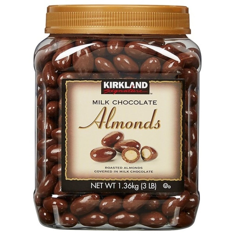 Almendras cubiertas de chocolate con leche Kirkland 1.36 kg