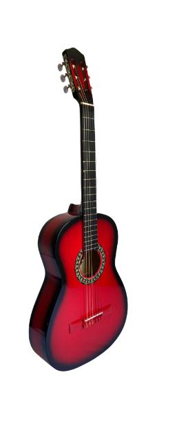 Guitarra acústica no profesional con cuerdas de nylon