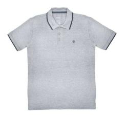Camisa deportiva gris, talla M.
