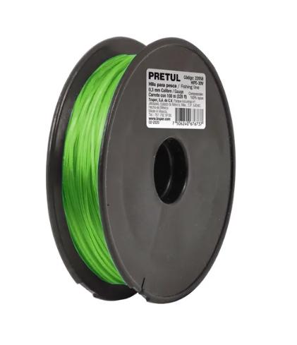 Línea de pesca de nylon # 0.50 mm / Carrete de 100 m / Máx. tensión 11.1 Kg