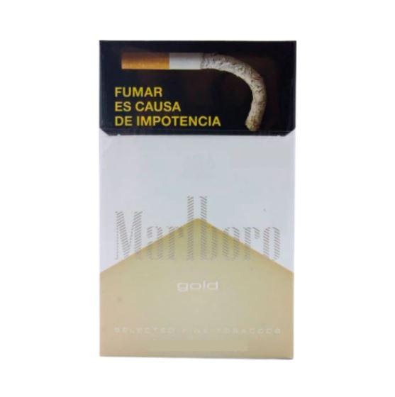 Cartón individual de cigarros Marlboro dorado