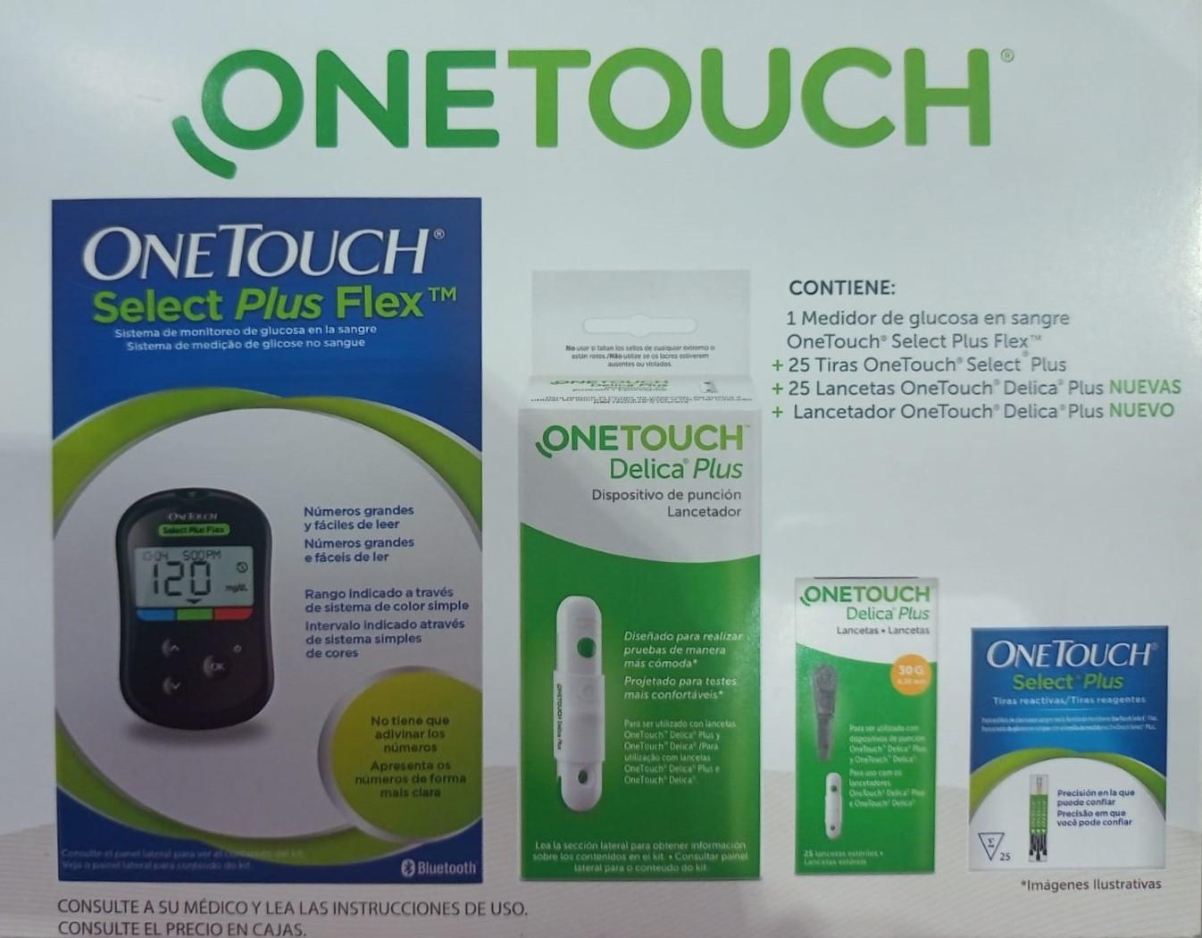 Medidor de glucosa OneTouch Select Plus Flex 1 pieza