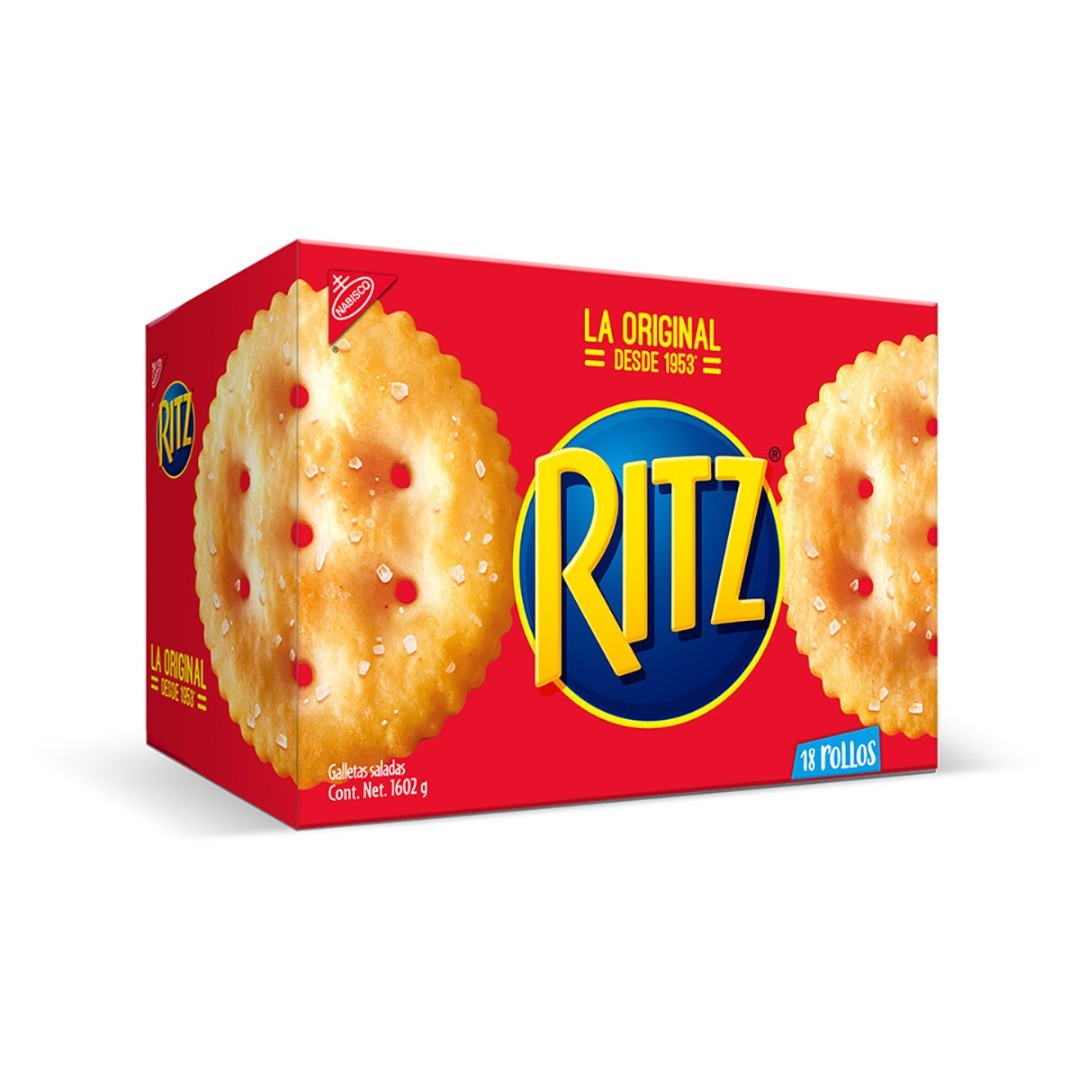 Caja de galletas Ritz con sal 18 piezas (1602 g)
