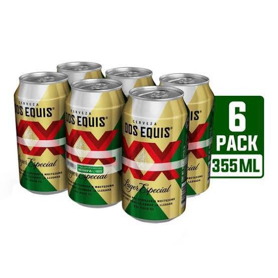 XX LAGER Six pack, latas de 355mL