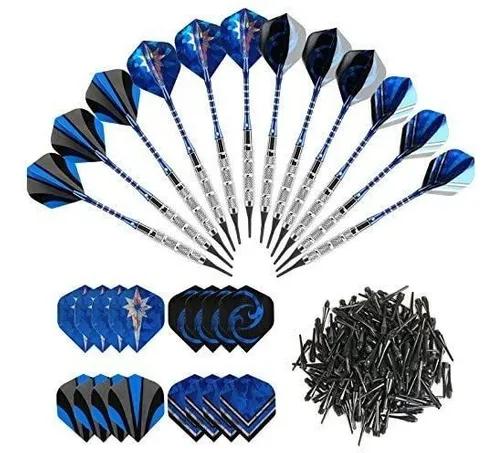 Set de dardos metálicos 12 piezas y repuestos