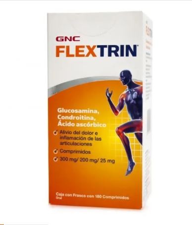 Suplemento Flextrin con glucosamina, condroitina y ácido ascórbico paquete de 180 tabletas