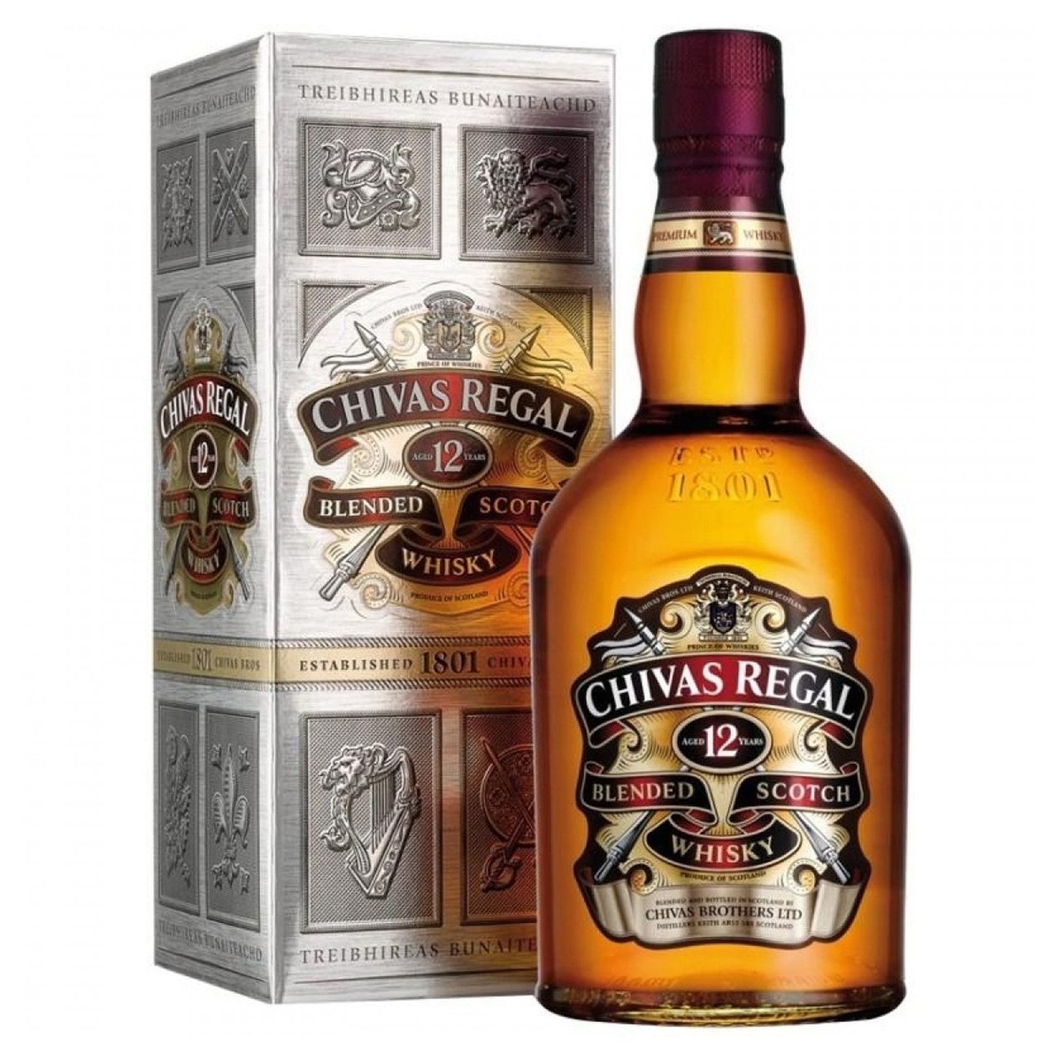 Whisky Chivas Regal 12 años 750 ml
