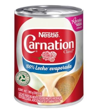 Leche evaporada Carnation Nestlé 360 g