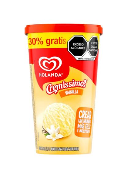 Helado de vainilla 1 L