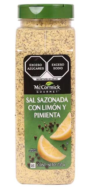 Sal, limon y pimienta en polvo mix 737g