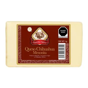 Queso chihuahua menonita Helva Ranch 1 kg