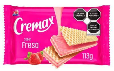 Galletas wafers sabor fresa Cremax 113 g