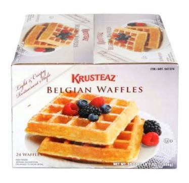 Waffles belgas Krusteaz 24 piezas