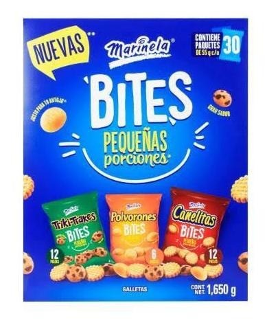 Galletas surtidas 1.65 kg (30 paquetes de 55 g cada uno)