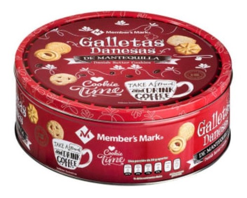 Lata de galletas de mantequilla danesas 1.36 kg
