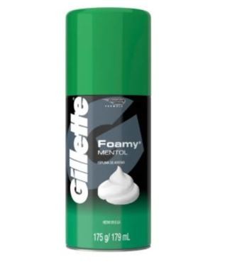 Espuma de afeitar Gillette Foamy Menthol 179 ml