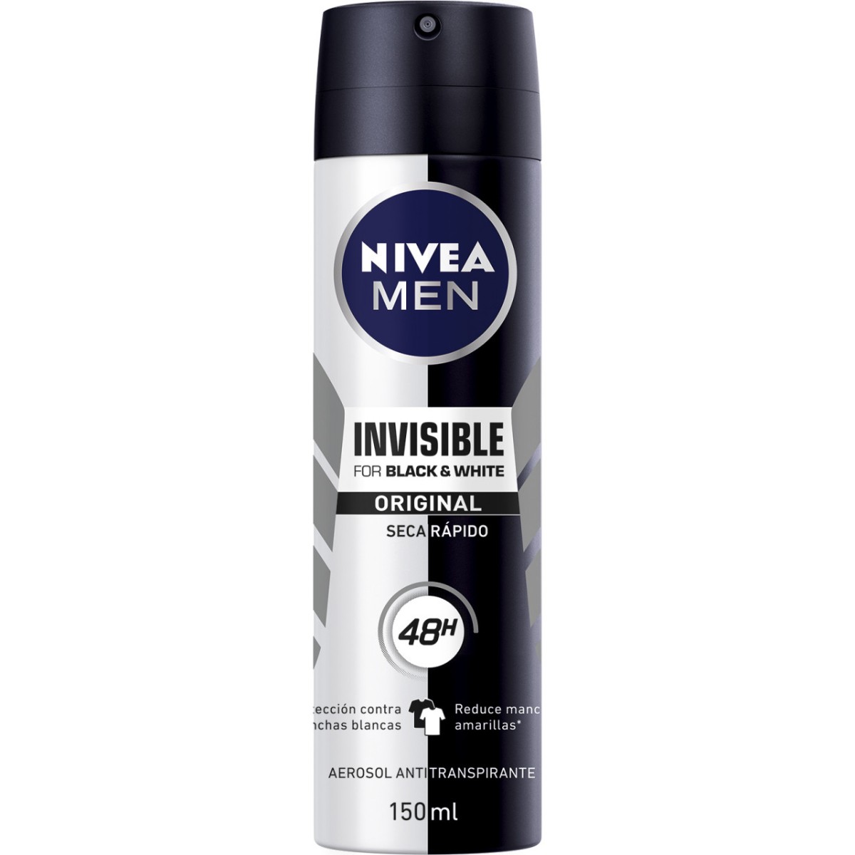 Desodorante en aerosol Nivea Men Invisible B&W Power Spray 150 ml