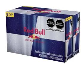 Bebida energética Red Bull paquete de 8 latas de 250 ml cada una