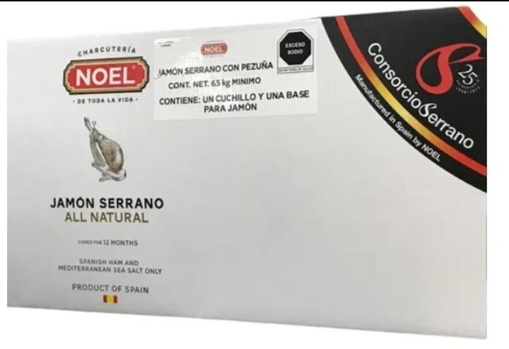 PIERNA DE JAMON SERRANO NATURAL 6.5KG