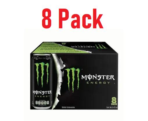 Bebida energética Monster paquete de 8 latas de 473 ml cada una