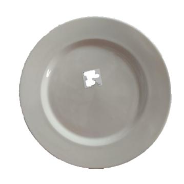 Paquete de 48 platos para cena de 27 cm de diámetro color blanco cremoso
